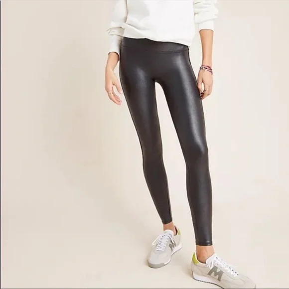 Spanx 2437 Faux Leather Leggings Black